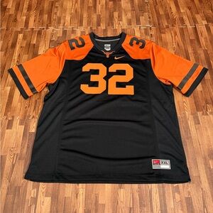 Nike Texas Longhorns Football Jersey #32 Men’s XXL Black Orange EYES OF TEXAS